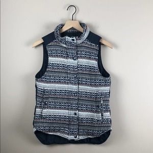 Skies Are Blue Knit Puffer Vest (Size Small)